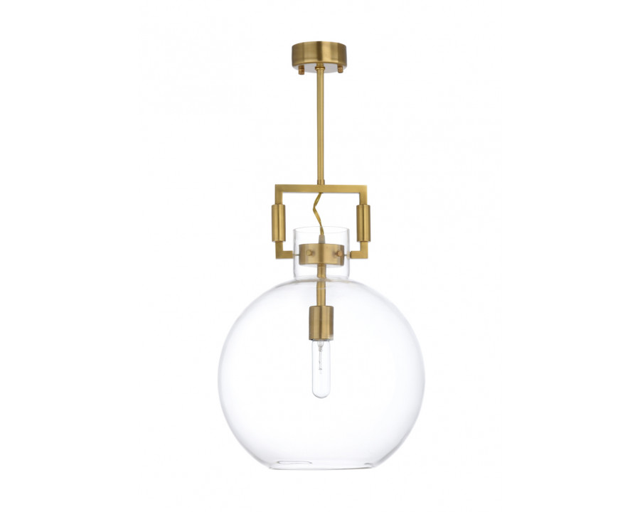 Chelsea House - Glass Ball Pendant in Antique/Clear