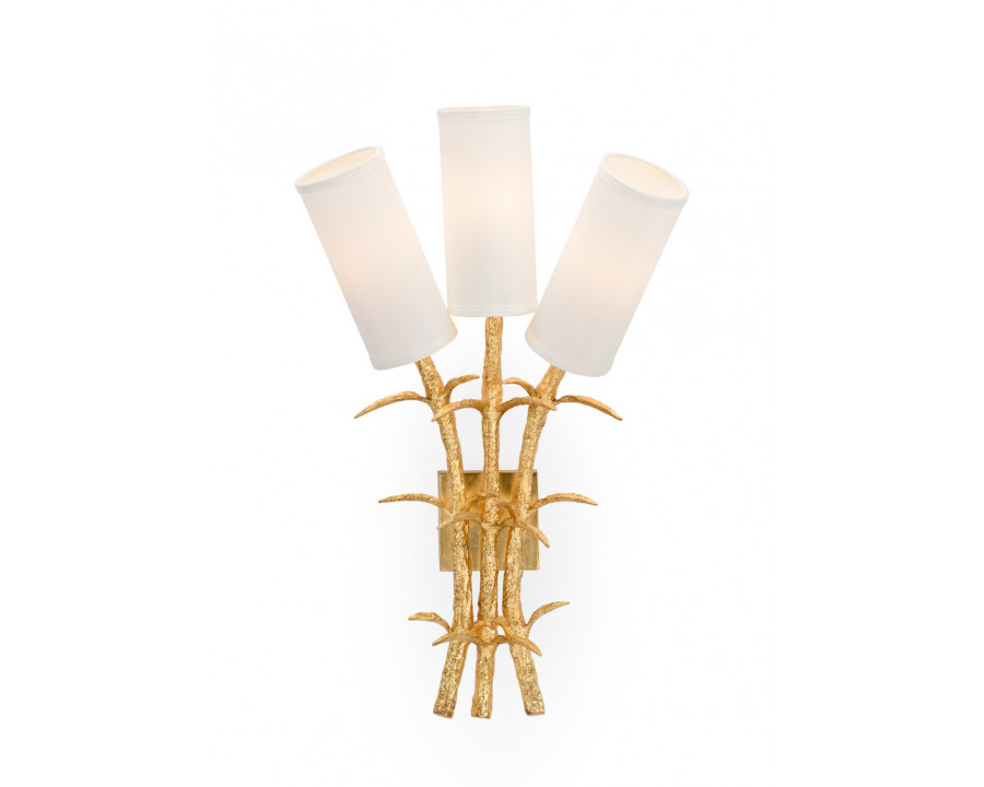 Chelsea House - Triple Dyers Sconce in Gold Leaf