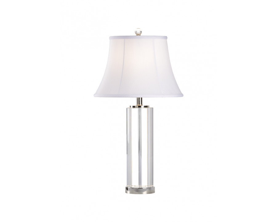 Chelsea House - Regal Crystal Lamp in Clear