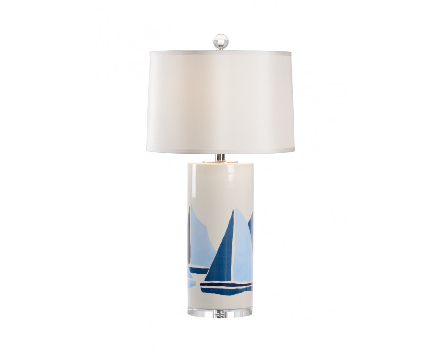 Chelsea House - Chesapeake Lamp in Blues/White