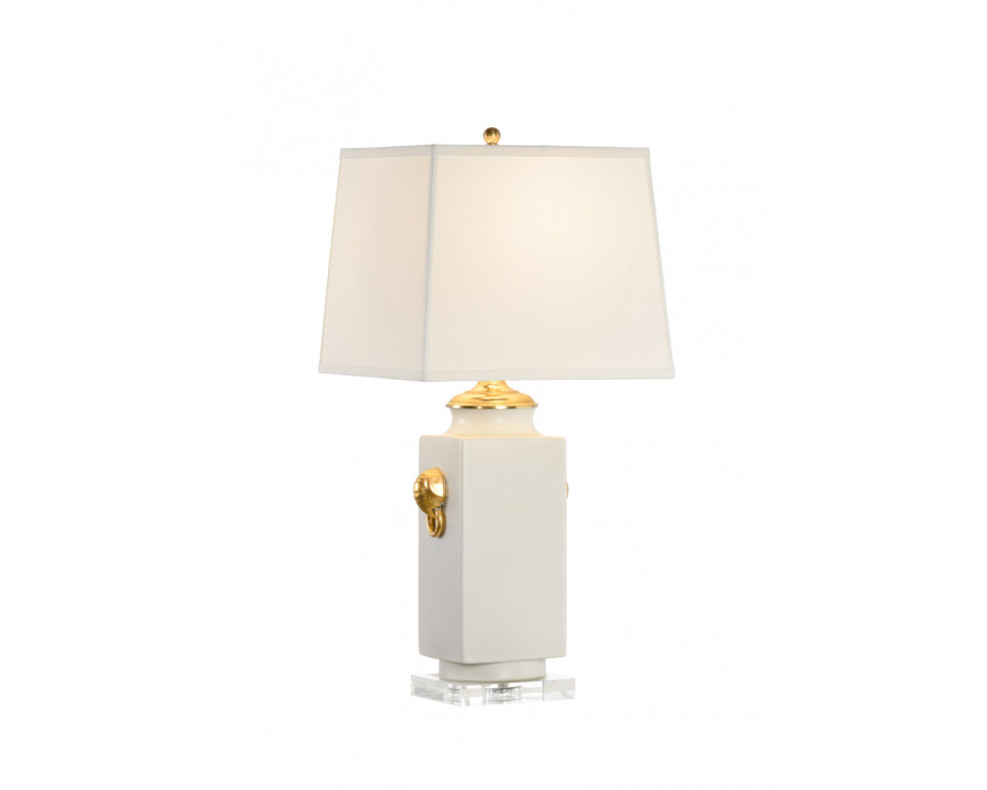 Chelsea House - Chinese Vase Lamp in White/Gold