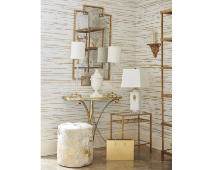 Chelsea House - Chinese Vase Lamp in White/Gold