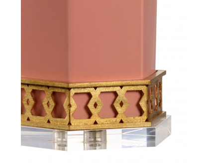 Chelsea House Miriam Table Lamp - Coral