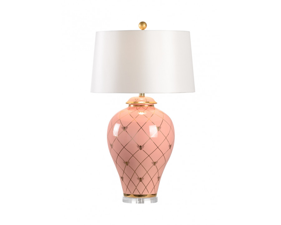 Chelsea House Ginger Jar Lamp - Coral