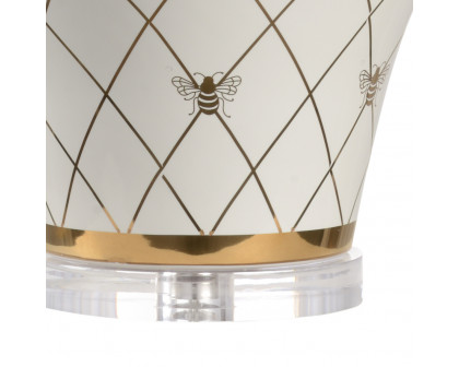 Chelsea House Ginger Jar Lamp - White