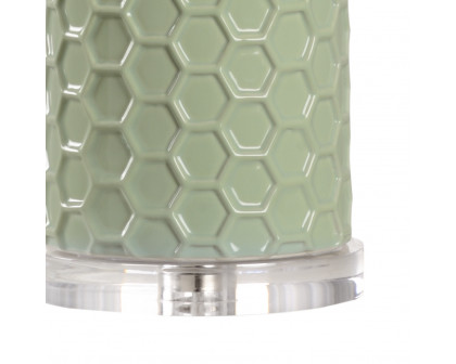 Chelsea House April Honeycomb Lamp - Pistachio