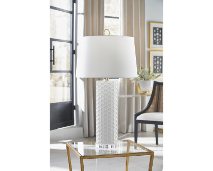 Chelsea House April Honeycomb Lamp - White