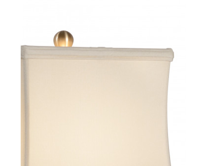 Chelsea House Square Vase Lamp - White