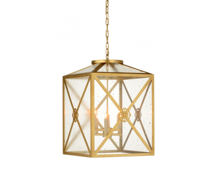 Chelsea House - Shaulis Lantern in Antique Gold