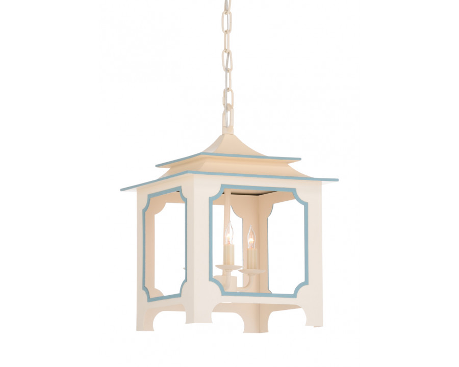 Chelsea House Tole Pagoda Lantern - Cream, Small