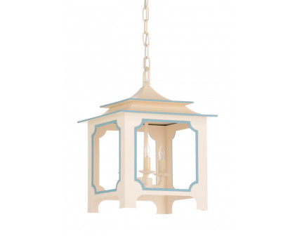 Chelsea House Tole Pagoda Lantern - Cream, Small