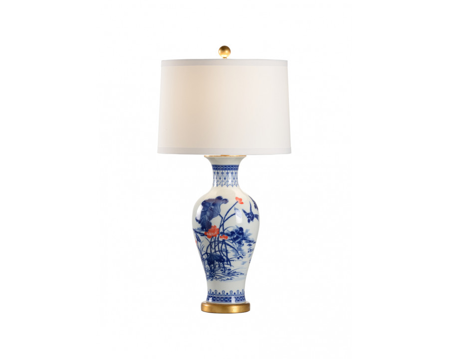 Chelsea House Mckee Lamp - Blue/Red/White