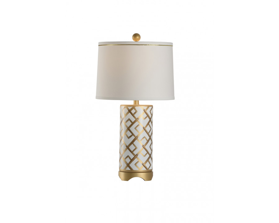 Chelsea House Bamboo Squares Lamp - Gold