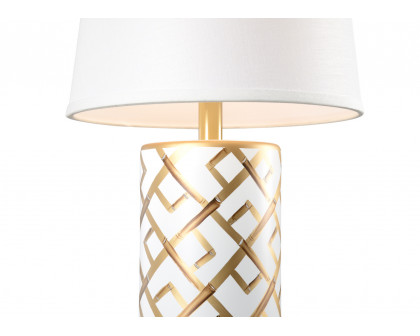 Chelsea House Bamboo Squares Lamp - Gold