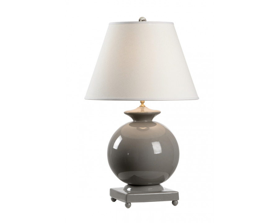 Chelsea House Gray Opus Lamp - White, Ceramic