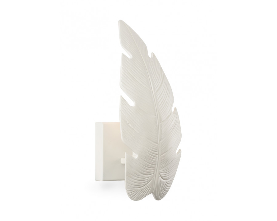 Chelsea House - Florida Wall Sconce in White Lacquer