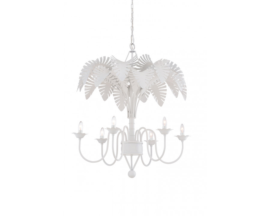 Chelsea House - Fern Chandelier in White