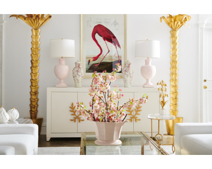 Chelsea House Greenwich Lamp - Pink, Ceramic