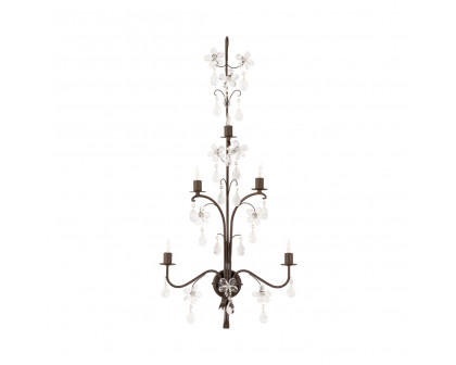 Chelsea House - Perennial Sconce in Bronze/Clear