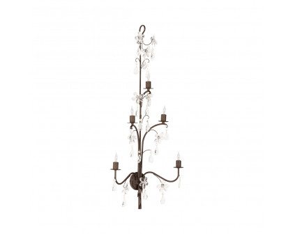 Chelsea House - Perennial Sconce in Bronze/Clear