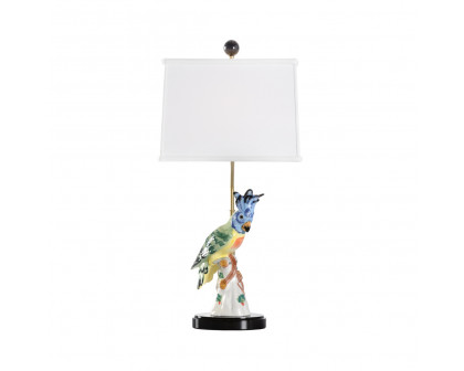 Chelsea House Hope Parrot Lamp - Multicolor/White, Right Facing