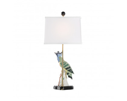 Chelsea House Hope Parrot Lamp - Multicolor/White, Right Facing