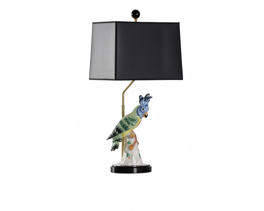 Chelsea House Hope Parrot Lamp - Multicolor/Black, Right Facing