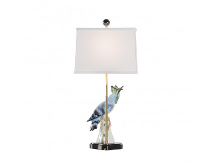 Chelsea House Hope Parrot Lamp - Multicolor/White, Left Facing