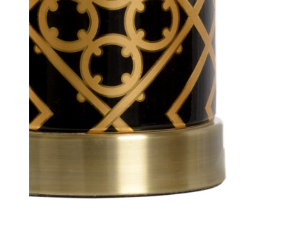 Chelsea House - King Lamp in Black/Metallic Gold