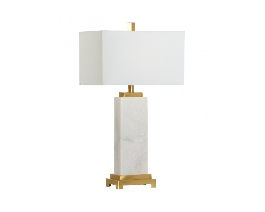 Chelsea House - Kennedy Marble Lamp in White