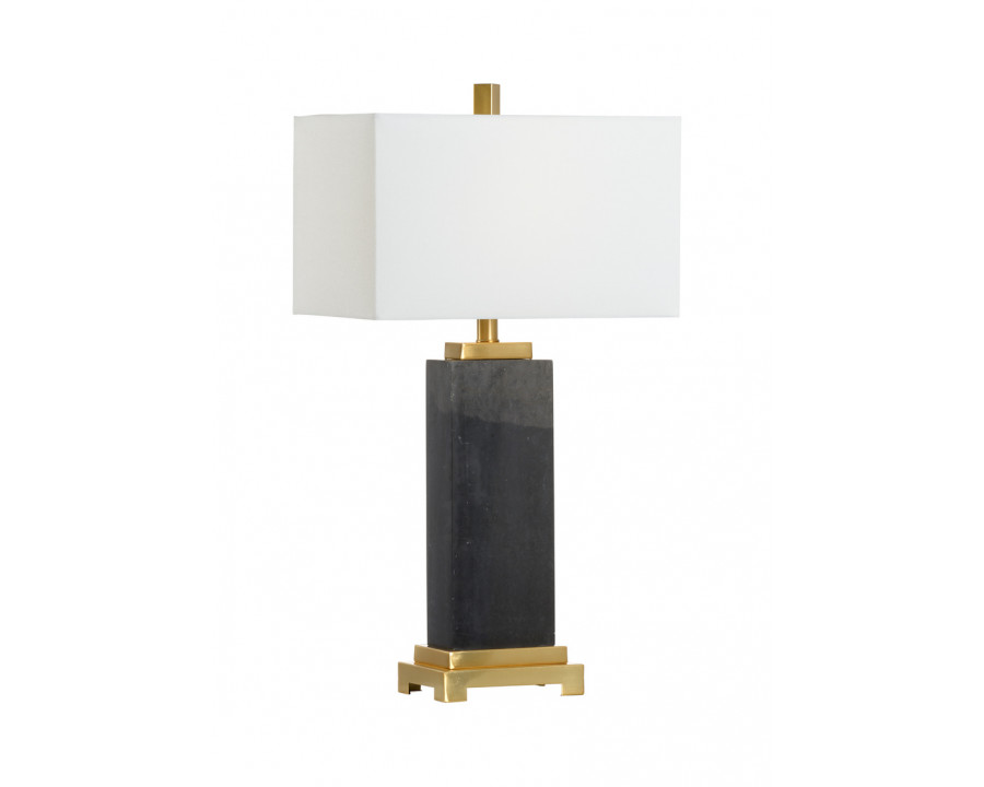 Chelsea House - Black Kennedy Lamp in Natural Black, Marble