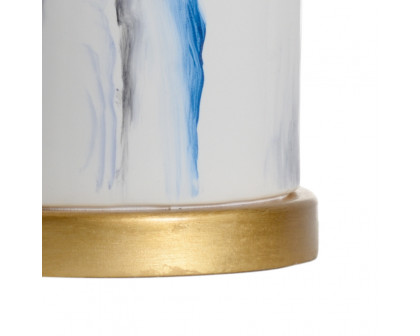 Chelsea House - Crawford Cylinder Lamp in Hand Painted