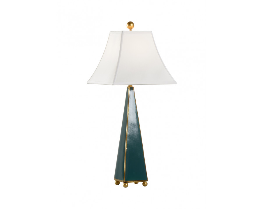 Chelsea House Pyramid Lamp - Green