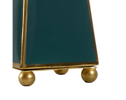 Chelsea House Pyramid Lamp - Green