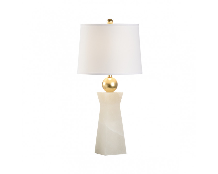 Chelsea House - Natural Alabaster Lamp in Natural White