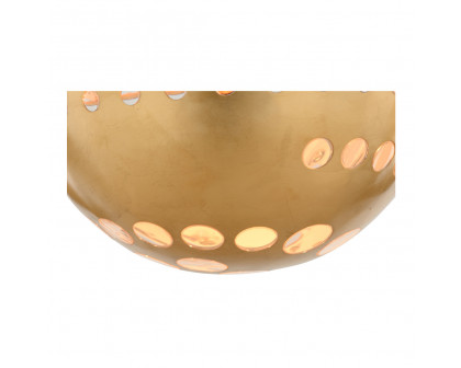 Chelsea House - Cirque Small Pendant in Antique Gold Leaf/Clear