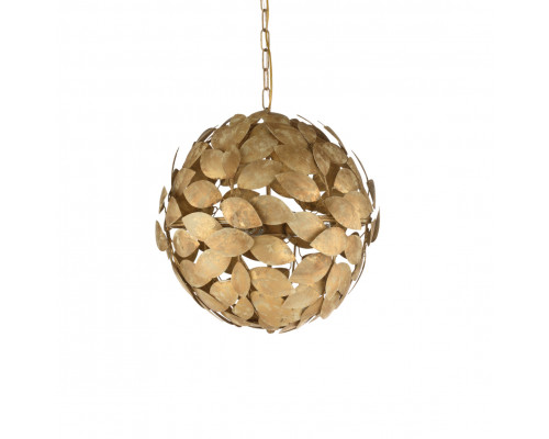 Chelsea House - Ficus Ball Chandelier in White/Gold