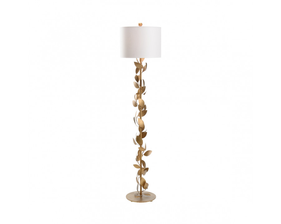 Chelsea House Ficus Floor Lamp - Antique Gold