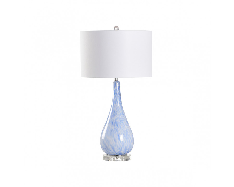 Chelsea House - Elio Table Lamp in Light Blue/White