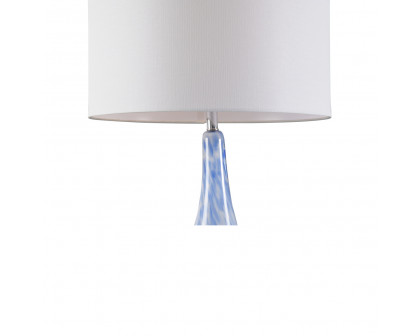 Chelsea House - Elio Table Lamp in Light Blue/White