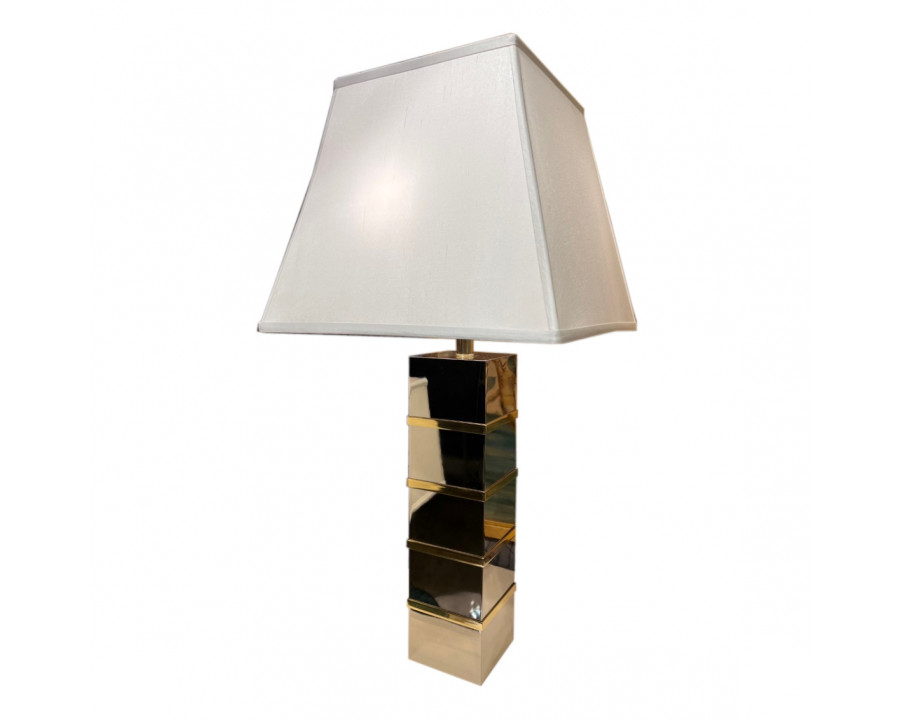 Chelsea House Polished Table Lamp - Polished Nickel/Polished Brass