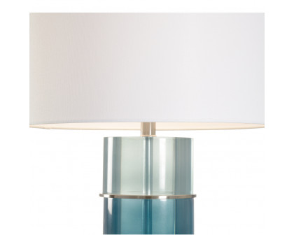 Chelsea House Fade Lamp - Blue Ombre/Nickel