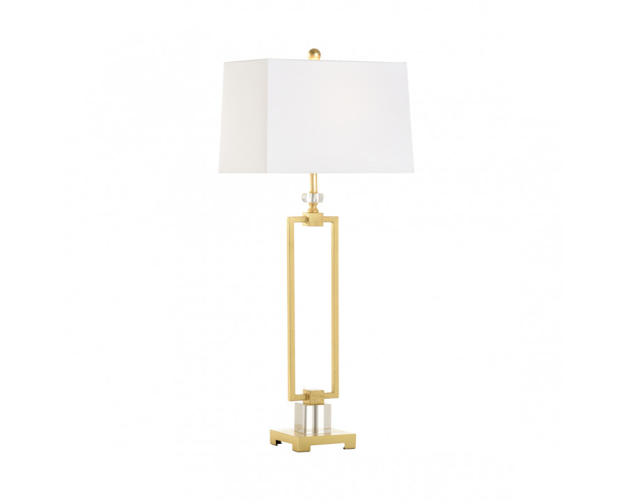 Chelsea House - Serene Table Lamp in Gold/Clear