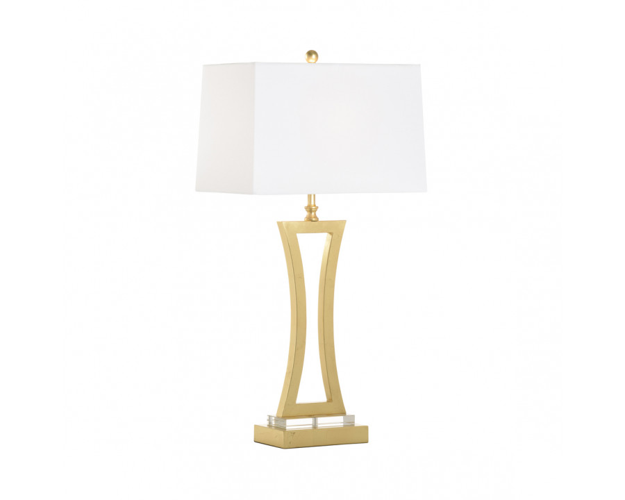 Chelsea House - Arbor Table Lamp in Gold Leaf/Clear