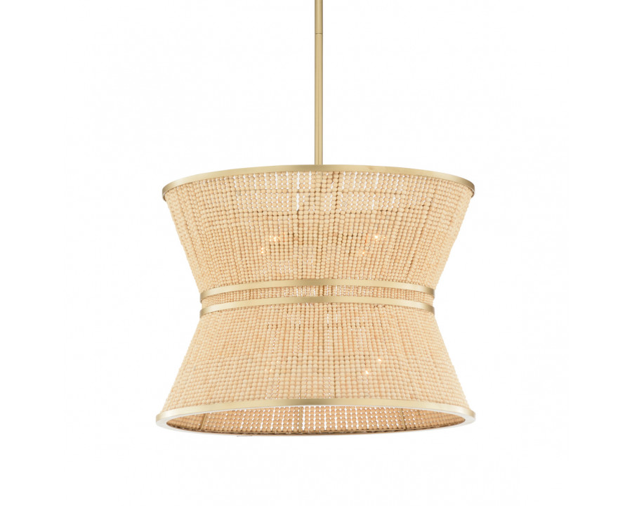 Chelsea House - Lima Pendant in Matte Gold/Natural