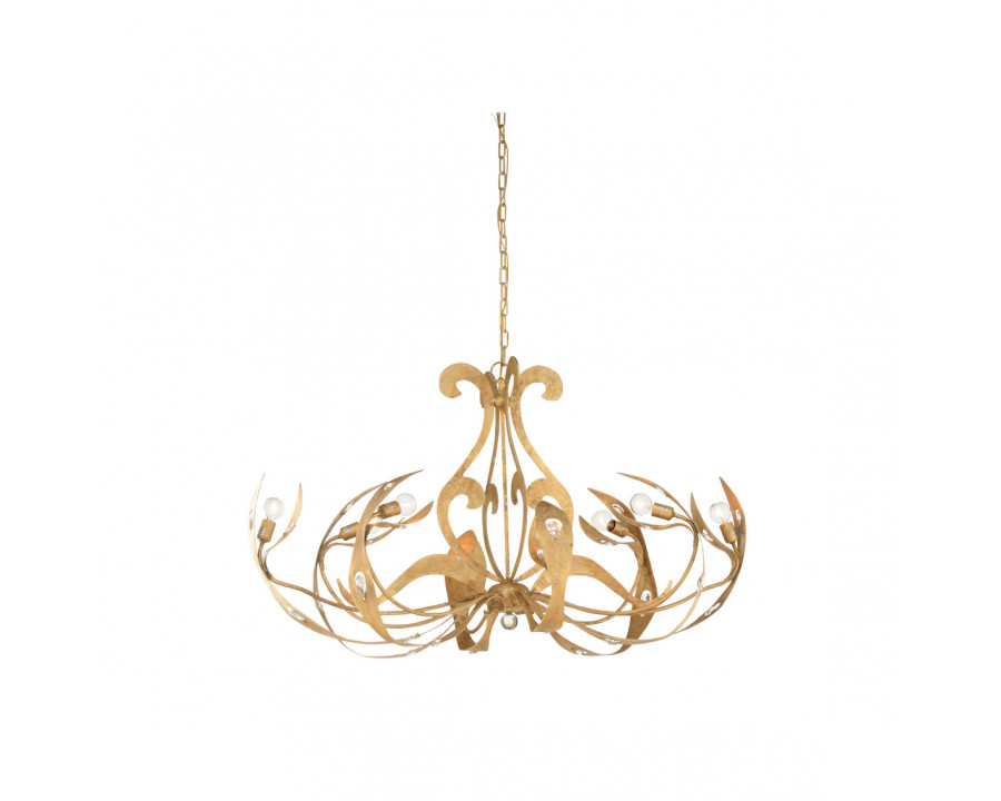 Chelsea House - Scarperia Chandelier in Gold Clay/Clear