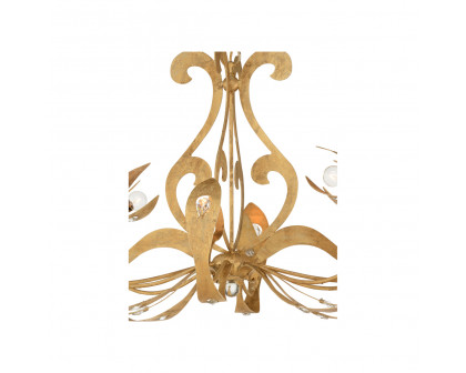 Chelsea House - Scarperia Chandelier in Gold Clay/Clear