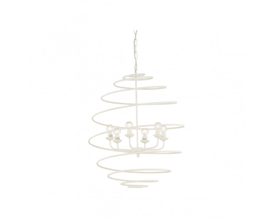 Chelsea House - Spyral Chandelier in White