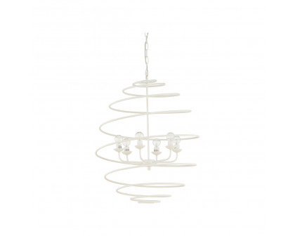 Chelsea House - Spyral Chandelier in White