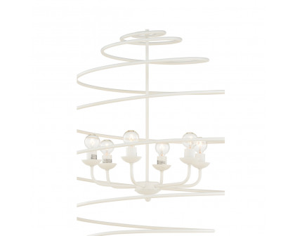 Chelsea House - Spyral Chandelier in White